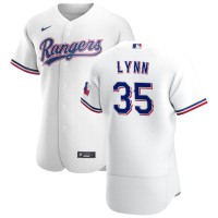 Texas Texas Rangers #35 Lance Lynn Men's Nike White Home 2020 Authentic Player MLB Jersey