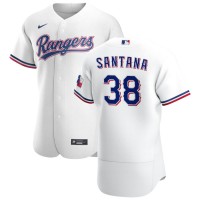 Texas Texas Rangers #38 Danny Santana Men's Nike White Home 2020 Authentic Player MLB Jersey