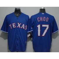 Texas Rangers #17 Shin-Soo Choo Blue New Cool Base Stitched MLB Jersey
