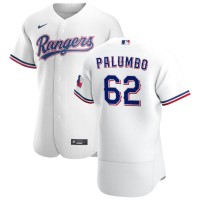 Texas Texas Rangers #62 Joe Palumbo Men's Nike White Home 2020 Authentic Player MLB Jersey