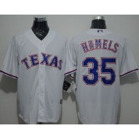Texas Rangers #35 Cole Hamels White New Cool Base Stitched MLB Jersey