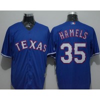 Texas Rangers #35 Cole Hamels Blue New Cool Base Stitched MLB Jersey