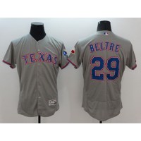 Texas Rangers #29 Adrian Beltre Grey Flexbase Authentic Collection Stitched MLB Jersey