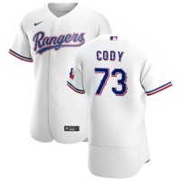 Texas Texas Rangers #73 Kyle Cody Men's Nike White Home 2020 Authentic Player MLB Jersey