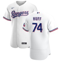 Texas Texas Rangers #74 Sam Huff Men's Nike White Home 2020 Authentic Player MLB Jersey