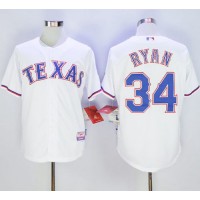 Texas Rangers #34 Nolan Ryan White Cool Base Stitched MLB Jersey
