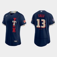 Texas Texas Rangers #13 Joey Gallo 2021 Mlb All Star Game Authentic Navy Jersey