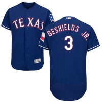 Texas Rangers #3 Delino DeShields Jr. Blue Flexbase Authentic Collection Stitched MLB Jersey