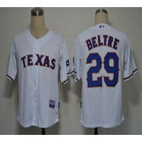 Texas Rangers #29 Adrian Beltre White Cool Base Stitched MLB Jersey
