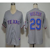 Texas Rangers #29 Adrian Beltre Grey Cool Base Stitched MLB Jersey