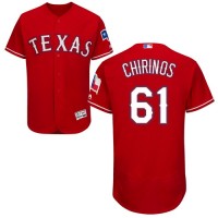 Texas Rangers #61 Robinson Chirinos Red Flexbase Authentic Collection Stitched MLB Jersey