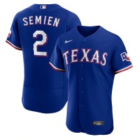 Texas Texas Rangers #2 Marcus Semien Men's Nike Royal Alternate Authentic Player Jersey