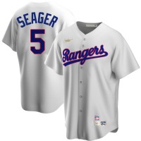 Texas Texas Rangers #5 Corey Seager Nike Home Cooperstown Collection Player MLB Jersey White