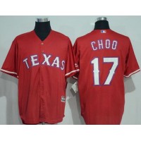 Texas Rangers #17 Shin-Soo Choo Red New Cool Base Stitched MLB Jersey