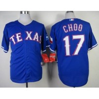 Texas Rangers #17 Shin-Soo Choo Blue Cool Base Stitched MLB Jersey