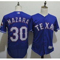 Texas Rangers #30 Nomar Mazara Blue Flexbase Authentic Collection Stitched MLB Jersey