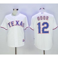 Texas Rangers #12 Rougned Odor White Cool Base Stitched MLB Jersey