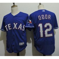Texas Rangers #12 Rougned Odor Blue Flexbase Authentic Collection Stitched MLB Jersey