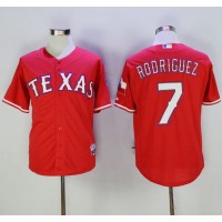 Texas Rangers #7 Ivan Rodriguez Red Cool Base Stitched MLB Jersey