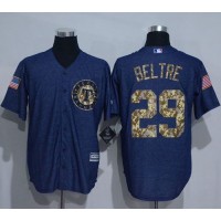 Texas Rangers #29 Adrian Beltre Denim Blue Salute to Service Stitched MLB Jersey