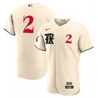 Texas Texas Rangers #2 Marcus Semien Men's Nike Cream 2023 City Connect Authentic Player Jersey