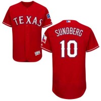 Texas Rangers #10 Jim Sundberg Red Flexbase Authentic Collection Stitched MLB Jersey