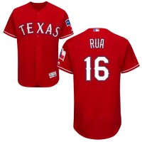 Texas Rangers #16 Ryan Rua Red Flexbase Authentic Collection Stitched MLB Jersey