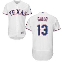 Texas Rangers #13 Joey Gallo White Flexbase Authentic Collection Stitched MLB Jersey