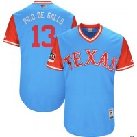 Texas Rangers #13 Joey Gallo Light Blue 