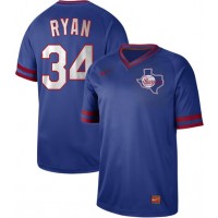 Nike Texas Rangers #34 Nolan Ryan Royal Authentic Cooperstown Collection Stitched MLB Jersey