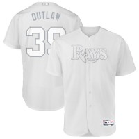 Tampa Bay Tampa Bay Rays #39 Kevin Kiermaier Outlaw Majestic 2019 Players' Weekend Flex Base Authentic Player Jersey White