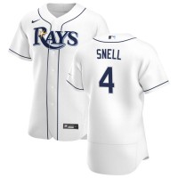 Tampa Bay Tampa Bay Rays #4 Blake Snell Men's Nike White Home 2020 Authentic Player MLB Jersey