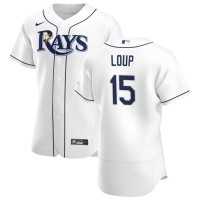 Tampa Bay Tampa Bay Rays #15 Aaron Loup Men's Nike White Home 2020 Authentic Player MLB Jersey