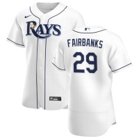 Tampa Bay Tampa Bay Rays #29 Pete Fairbanks Men's Nike White Home 2020 Authentic Player MLB Jersey