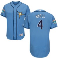 Tampa Bay Rays #4 Blake Snell Light Blue Flexbase Authentic Collection Stitched MLB Jersey