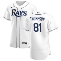 Tampa Bay Tampa Bay Rays #81 Ryan Thompson Men's Nike White Home 2020 Authentic Player MLB Jersey