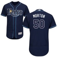 Tampa Bay Rays #50 Charlie Morton Dark Blue Flexbase Authentic Collection Stitched MLB Jersey