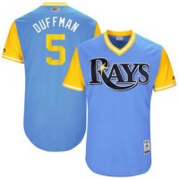 Tampa Bay Rays #5 Matt Duffy Light Blue 
