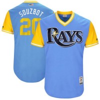 Tampa Bay Rays #20 Steven Souza Light Blue 