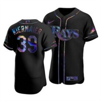 Tampa Bay Tampa Bay Rays #39 Kevin Kiermaier Men's Nike Iridescent Holographic Collection MLB Jersey - Black
