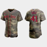 Boston Boston Red Sox #41 Chris Sale Men's Nike 2021 Armed Forces Day Authentic MLB Jersey -Camo