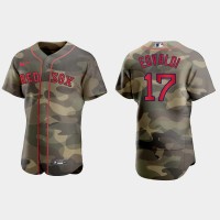 Boston Boston Red Sox #17 Mathan Eovaldi Men's Nike 2021 Armed Forces Day Authentic MLB Jersey -Camo