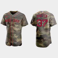 Boston Boston Red Sox #37 Nick Pivetta Men's Nike 2021 Armed Forces Day Authentic MLB Jersey -Camo