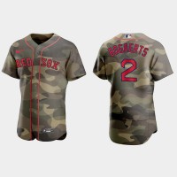 Boston Boston Red Sox #2 Xander Bogaerts Men's Nike 2021 Armed Forces Day Authentic MLB Jersey -Camo