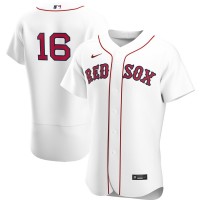 Boston Boston Red Sox #16 Andrew Benintendi Men's Nike White Home 2020 Authentic Player MLB Jersey