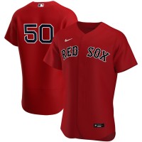 Boston Boston Red Sox #50 Mookie Betts Men's Nike Red Alternate 2020 Authentic Player Team MLB Jersey
