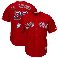 Boston Red Sox #28 J.D. Martinez Red 2019 Spring Training Cool Base Stitched MLB Jersey