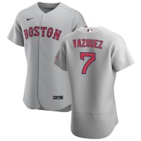 Boston Boston Red Sox #7 Christian Vazquez Men's Nike Gray Road 2020 Authentic Team MLB Jersey