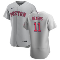 Boston Boston Red Sox #11 Rafael Devers Men's Nike Gray Road 2020 Authentic Team MLB Jersey