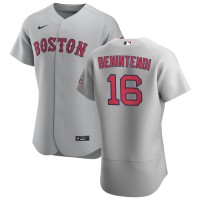 Boston Boston Red Sox #16 Andrew Benintendi Men's Nike Gray Road 2020 Authentic Team MLB Jersey